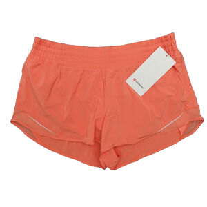 New Lululemon Size 14 Hotty Hot High Rise HR Lined Short 2.5" CRLK Coral Kiss